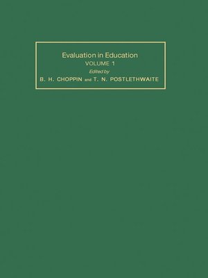 cover image of Evaluation in Education, Volume 1